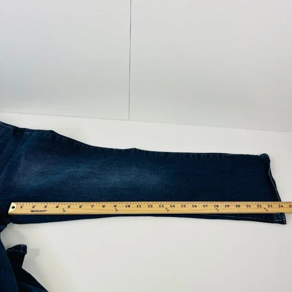 William Rast Blue Mid-Rise Crop Boot Jeans Juniors Size 28 Stretch - Picture 14 of 14